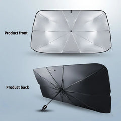 Car Windshield Sun Shade, Foldable Umbrella Sunshade/Cover for Most Cars Reflective Sunshade for Car Front Windshield
