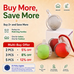 New Dog Interactive Ball Toy,Automatic Rolling Dog Ball Rechargeable,Smart Puppy Interactive Toy,Intelligent Balls Toy for Dogs