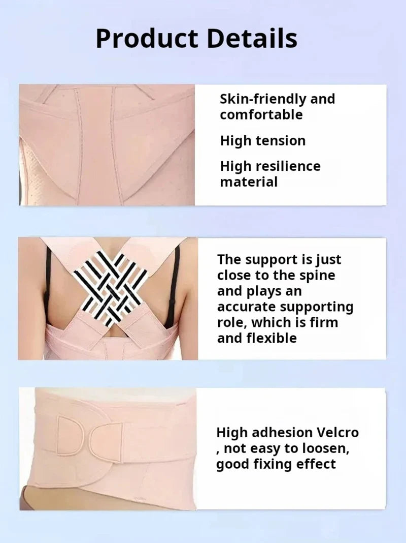 Posture Corrector Back Straightener Posture Fully Adjustable Shoulder Support Brace Used for Women and Men Middle Upper Spine